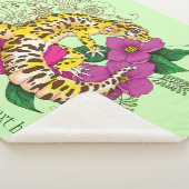 ヒョウ黄ゲコグリーン シェルパブランケット (3/4)