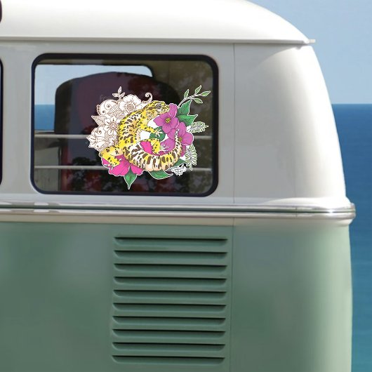 ヒョウ黄ゲコグリーン シール