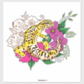 ヒョウ黄ゲコグリーン シール (シート)