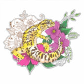 ヒョウ黄ゲコグリーン シール (正面)