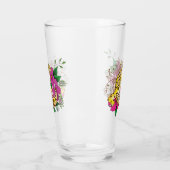 ヒョウ黄ゲコグリーン タンブラーグラス (左)