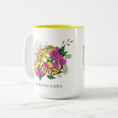 ヒョウ黄ゲコグリーン ツートーンマグカップ (正面左)