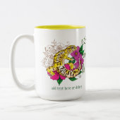 ヒョウ黄ゲコグリーン ツートーンマグカップ (左)