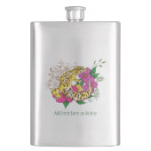 ヒョウ黄ゲコグリーン フラスク (正面)