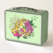 ヒョウ黄ゲコグリーン メタルランチボックス (裏面)