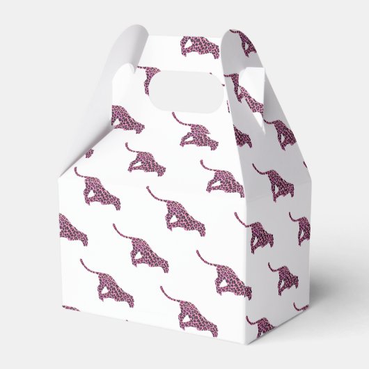 ヒョウ黒とホットピンクプリントシロエット フェイバーボックス (裏面サイド)