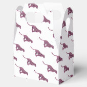 ヒョウ黒とホットピンクプリントシロエット フェイバーボックス (オープン)