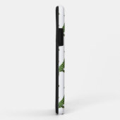 ヒョウ黒と緑のシルエット Case-Mate iPhoneケース (裏面/右)