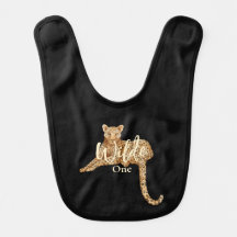 ヒョウ黒ベビーワンピースボディスーツ