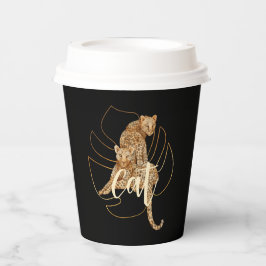 ヒョウ黒ベビー紙 紙コップ