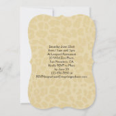 ヒョウ黒弓の卒業/パーティの招待状 招待状 (裏面)