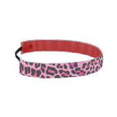 ヒョウ黒熱ピンクプリント アスレチックヘッドバンド (左)