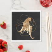 ヒョウ黒紙 スタンダードランチョンナプキン (インサイチュ)