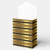 ヒョウ黒金ゴールド誕生日パーティー好意ギフトボックス2 フェイバーボックス (オープン)