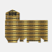 ヒョウ黒金ゴールド誕生日パーティー好意ギフトボックス2 フェイバーボックス (折り畳みなし)