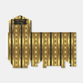 ヒョウ黒金ゴールド誕生日パーティー好意ギフトボックス3 フェイバーボックス (折り畳みなし)