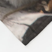 ヒョウ002 フリースブランケット (角)