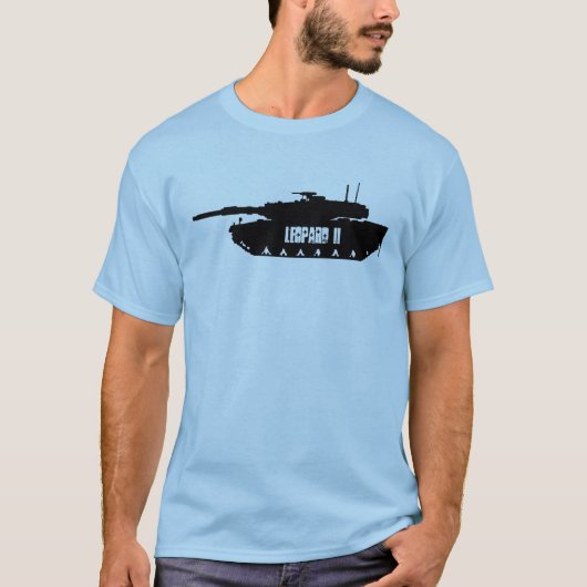 ヒョウ2のドイツ人MBT Tシャツ (正面)