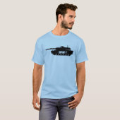 ヒョウ2のドイツ人MBT Tシャツ (正面フル)