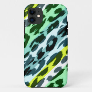 ヒョウ2の芸術のアニマルプリントの毛皮の皮 iPhone 11 ケース