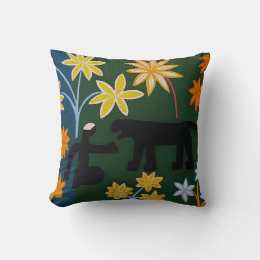 ヒョウ2006年との遭遇 クッション (正面)