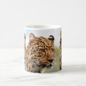 ヒョウ3マグカップ コーヒーマグカップ (中央)