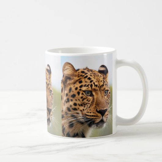 ヒョウ3マグカップ コーヒーマグカップ (右)