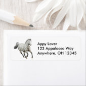 ヒョウ・アパルーサ馬ラベル ラベル (インサイチュ)