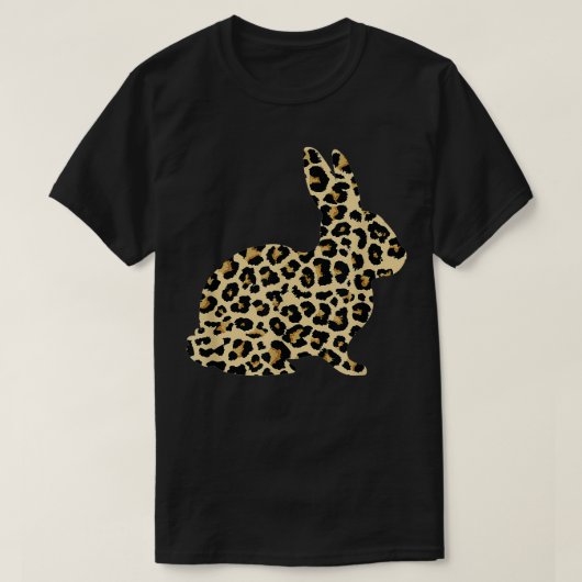 ヒョウ・イースター・バニーウサギ Tシャツ (デザイン正面)