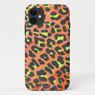 ヒョウ・オレンジアンドイエロープリント iPhone 11 ケース