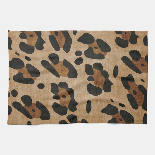 ヒョウ キッチンタオル (横)