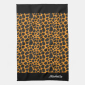 ヒョウ キッチンタオル (縦)