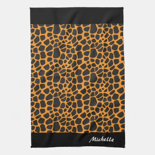 ヒョウ キッチンタオル (縦)