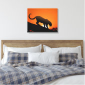 ヒョウ キャンバスプリント (インサイチュ (寝室))