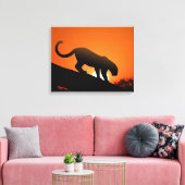 ヒョウ キャンバスプリント (インサイチュ (リビング))