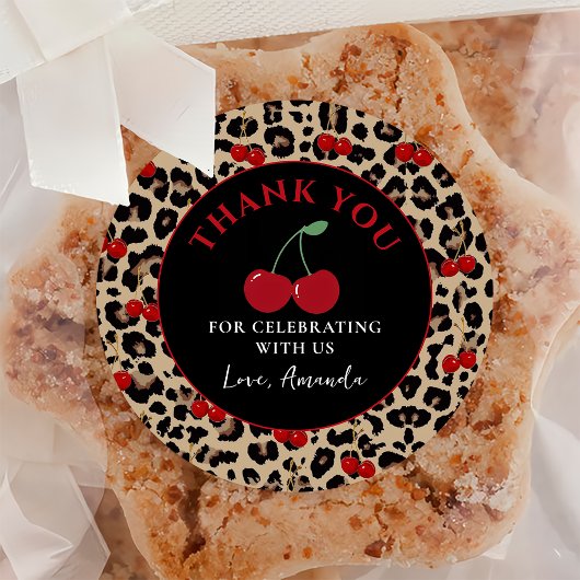 ヒョウ キリン チェリー 誕生日 ステッカー