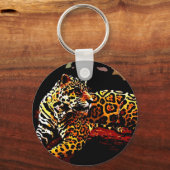 ヒョウ キーホルダー (正面)