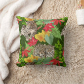 ヒョウ クッション (ブランケット)