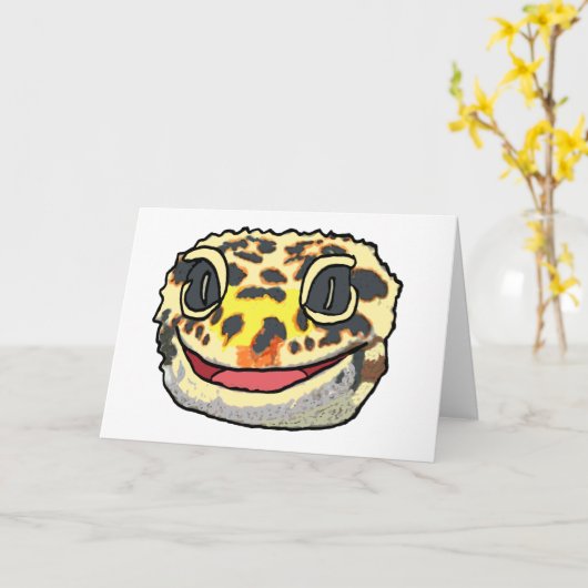 ヒョウ・ゲコ カード (黄色い花)