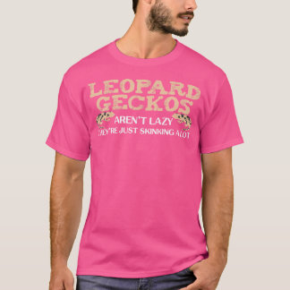 ヒョウ・ゲッコス・リザード爬虫性ジョーク・リザードヒョウ Tシャツ