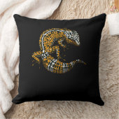 ヒョウ・ゲッコ・リザード爬虫類 クッション (ブランケット)