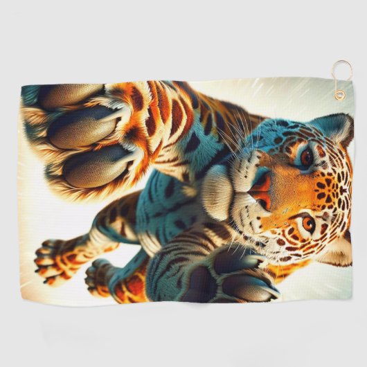 ヒョウ ゴルフタオル (横)