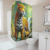 ヒョウ シャワーカーテン (インサイチュ)