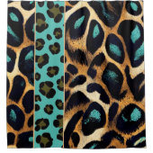 ヒョウ – シャワーカーテン (正面)