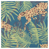 ヒョウ・ジャングル ファブリック (クローズアップ)