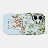 ヒョウ ジャングル 動物  iPhone 16ケース (裏面横)