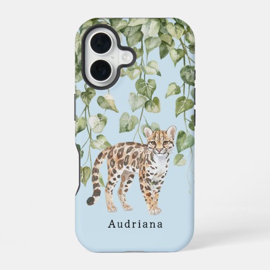 ヒョウ ジャングル 動物  iPhone 16ケース (裏面)