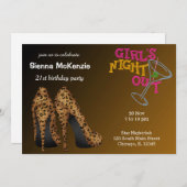 ヒョウ・スティレットの誕生日 招待状 (正面/裏面)