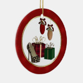 ヒョウ・スティレット・ギフトパーソナライズされたオーナメント セラミックオーナメント (右)