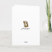 ヒョウ・スティレット・シューズ&キャットアート カード (裏面)